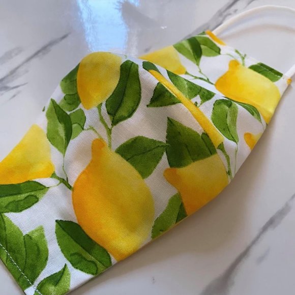 Cloth Face Masks - Lemon - Picture 2 of 4